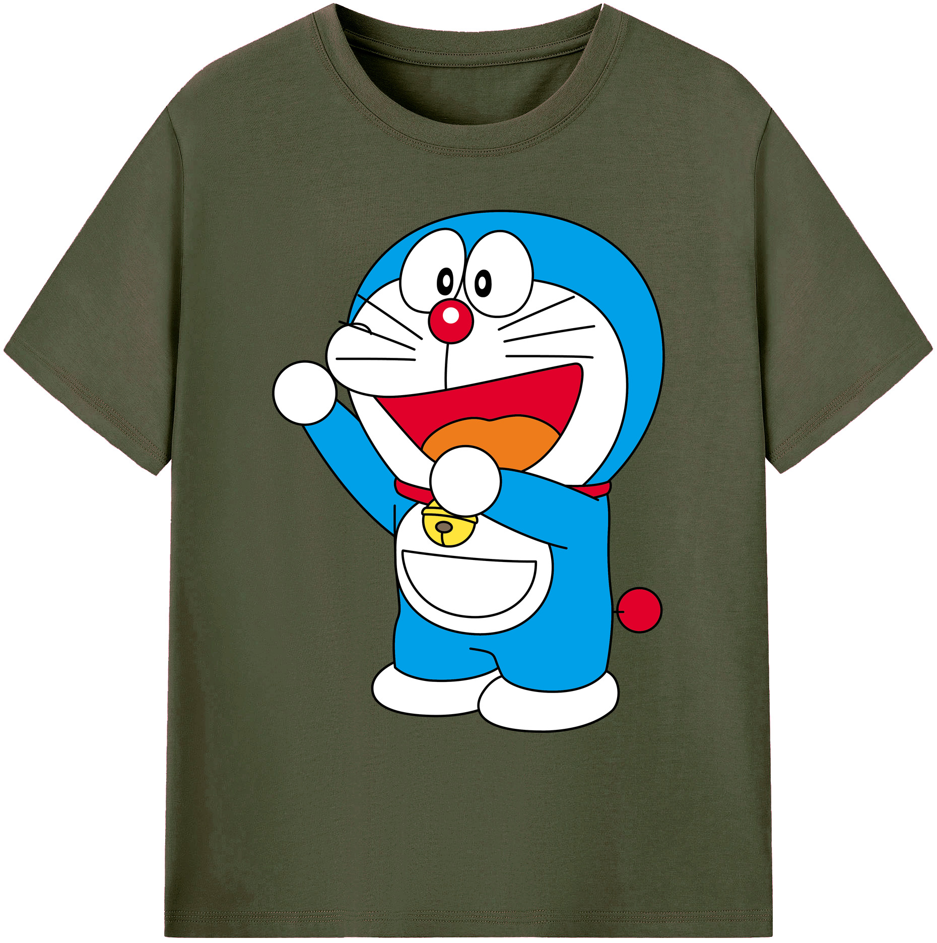 （画像用） ドラえもん Doraemon 綿100％ メンズ半袖Tシャツ｜肌触りやわらか＆通気性